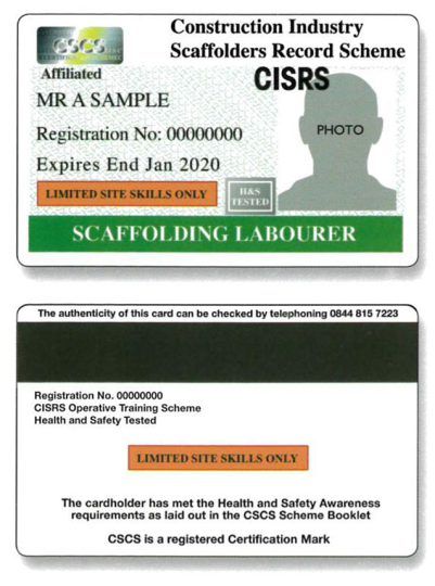 Constructional Rights Card Construction College Midlands Have you got the right card ...